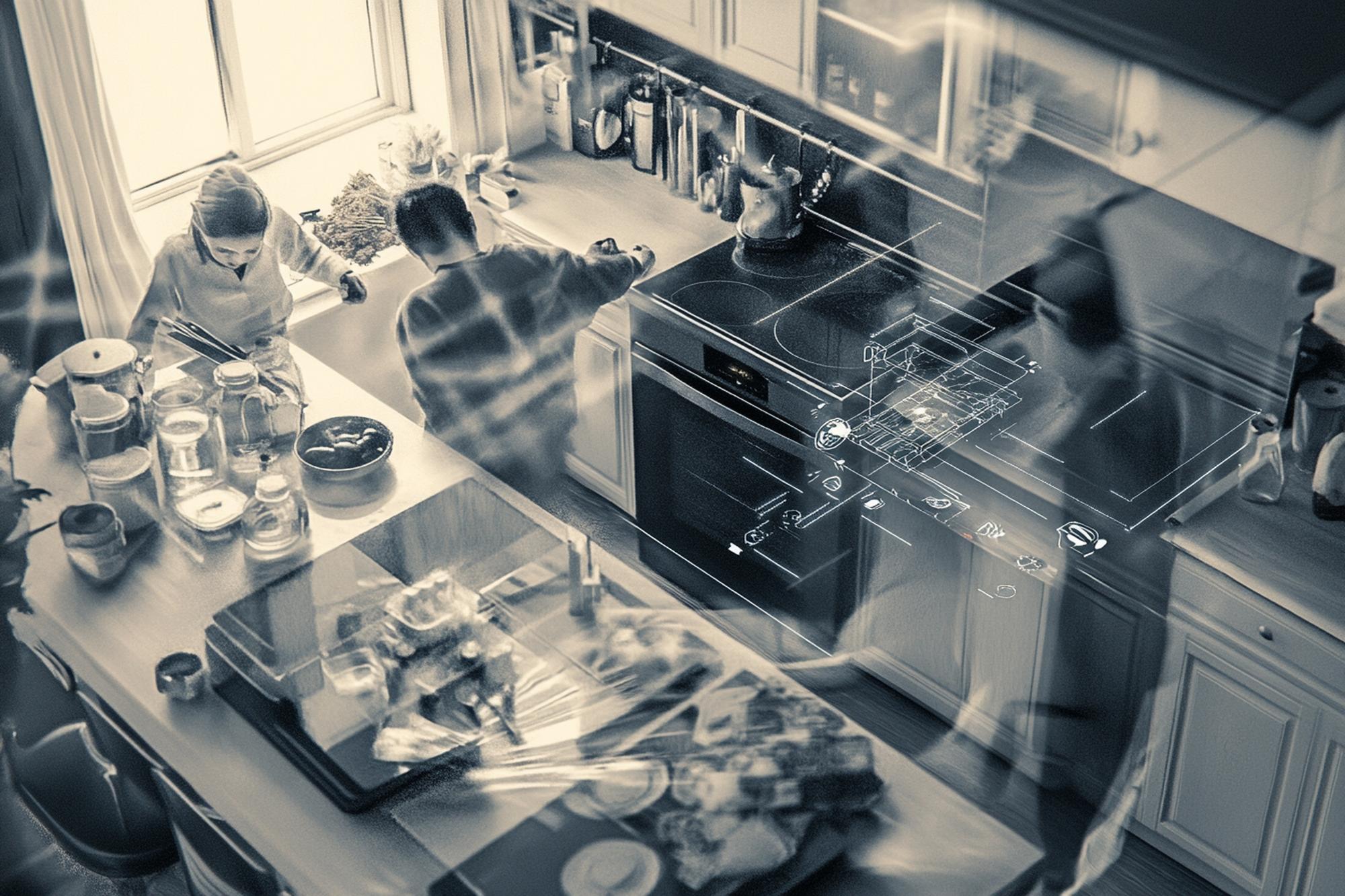 Studio di cucina e workstation minimal
